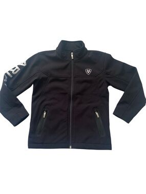 Ariat Kids Black Soft Shell Full-Zip Performance Jacket